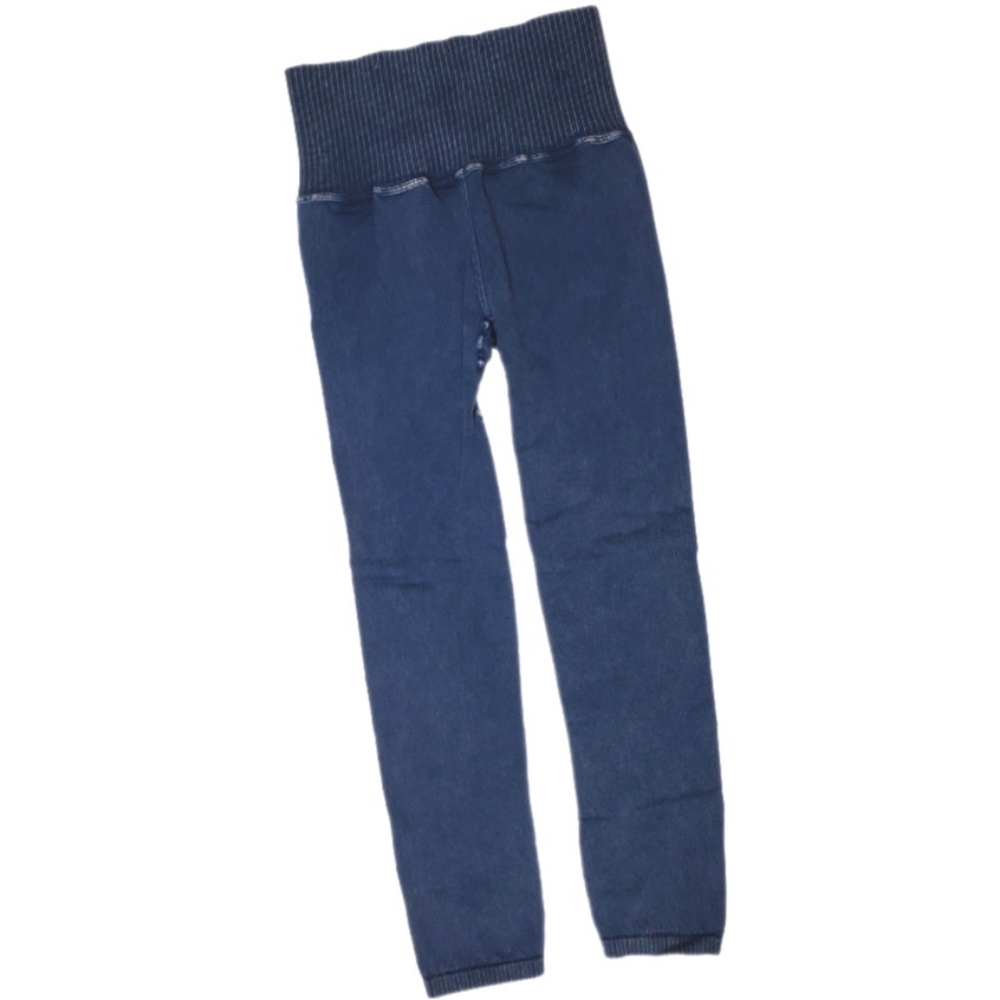 Free People High Rise 7/8 Length Good Karma Leggings Washed Navy M/L NEW FP102 - Picture 12 of 15